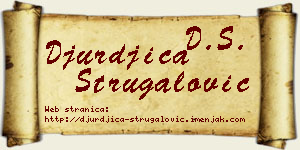 Đurđica Strugalović vizit kartica